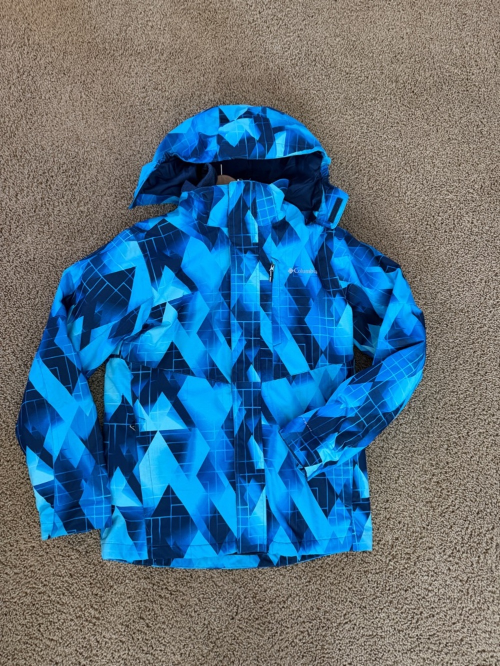 Columbia Boys' Blue Arctic 3-in-1 Fleece interchangeable Waterproof Jacket